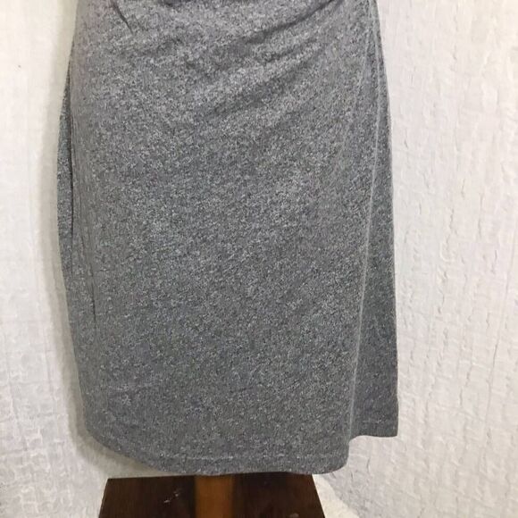 GAP Gray Short Sleeve Dress Gathered Dress Waist Size M - Picture 6 of 11